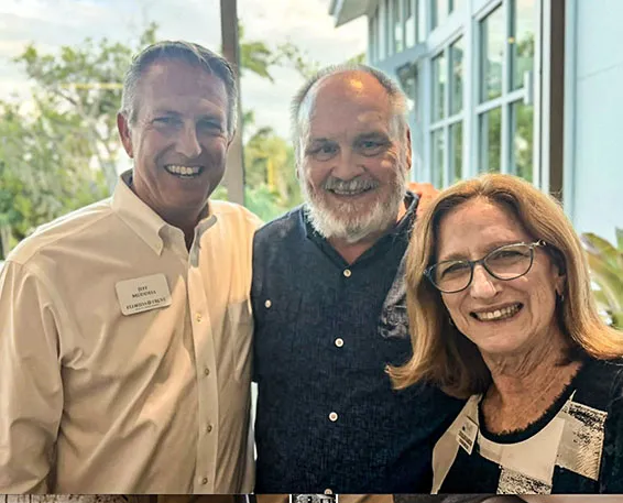 Jeff Muddell, Florida Trust Wealth Managaement; Ken Sneeden, documentary producer; Lee Ellen Harder, BigArts Executive Director