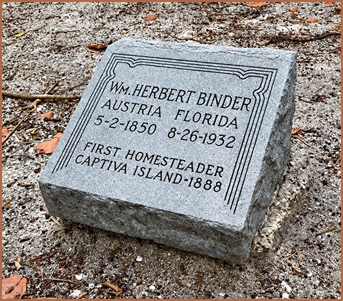The grave of Mr Binder