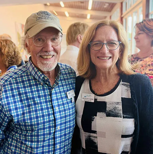Tom Libonate, CIHS President and Lee Ellen Harder, BigArts Executive Director